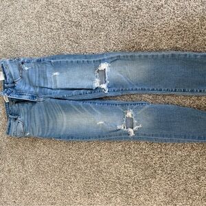 Abercrombie & Fitch High Rise Super Skinny Ankle Jeans